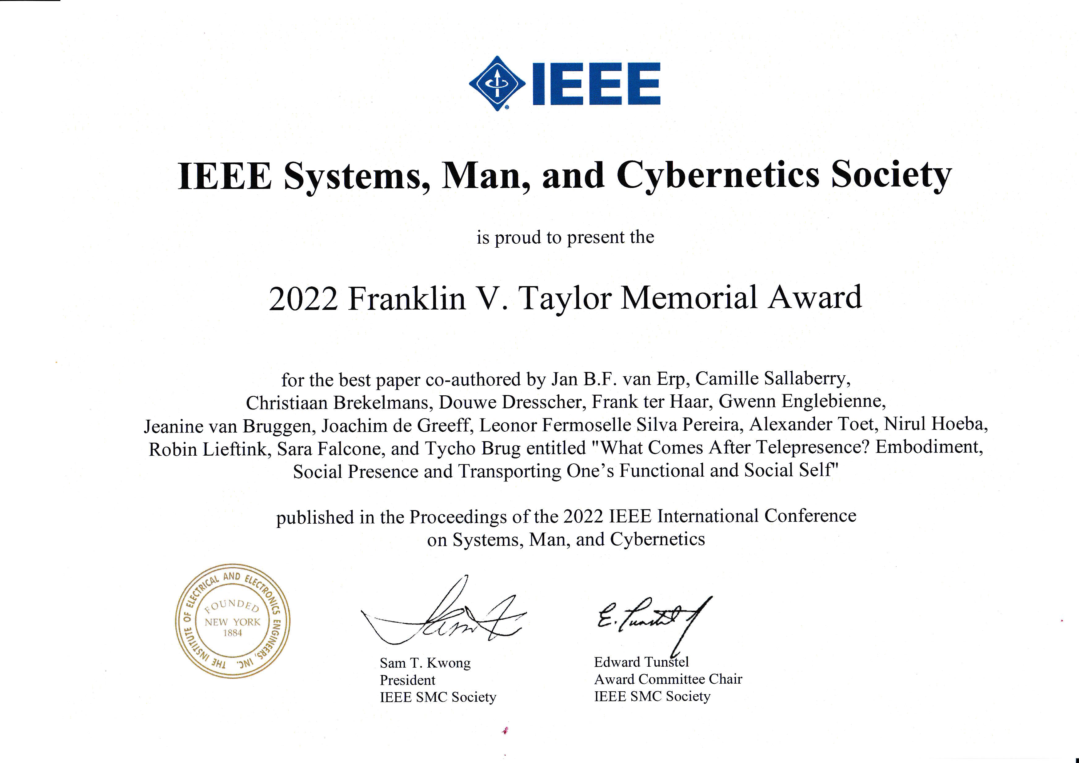 IEEE Awards Booklet - 2018 - 32